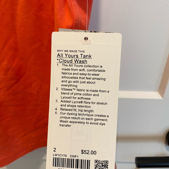 All Yours Lululemon Tank - Picture 2 of 3